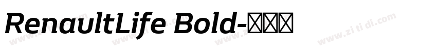 RenaultLife Bold字体转换 RenaultLife Bold字体转换